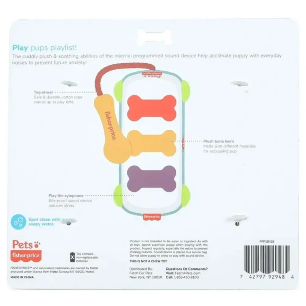 Fisher‎ Price Calming Sound Bites Noise Making Xylophone Plush Dog Pet Toy Puppy